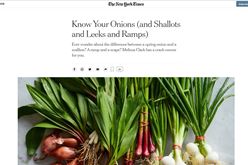  Food: New York Times Know Your Onions Image