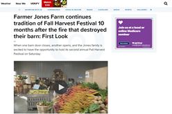 Farmer Jones Farm continues tradition of Fall Harvest Festival 10 months after the fire that destroyed their barn: First Look Image